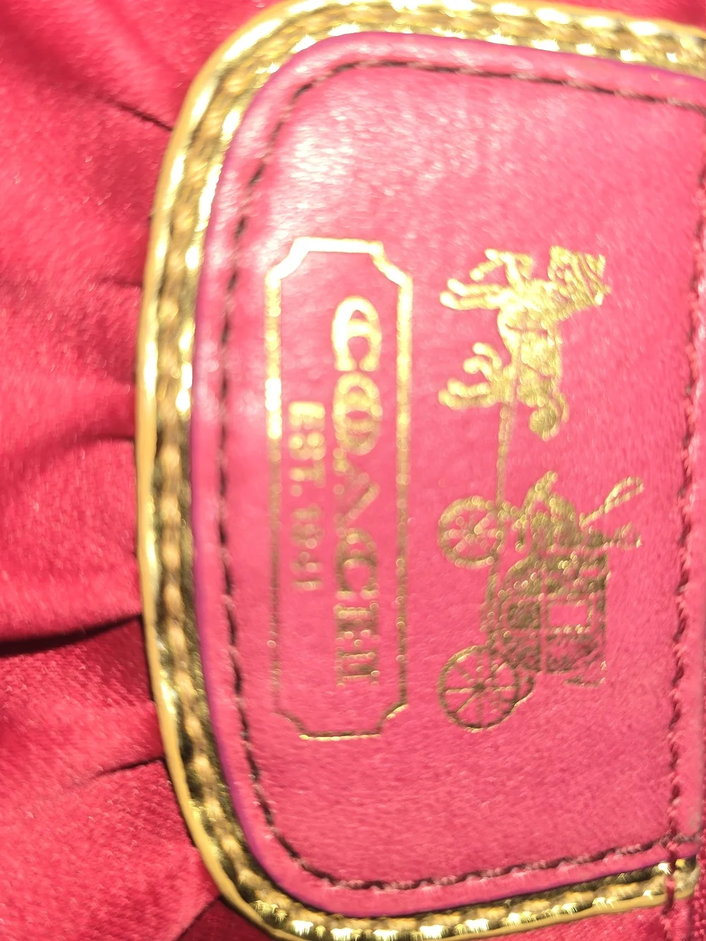 Coach compact coin